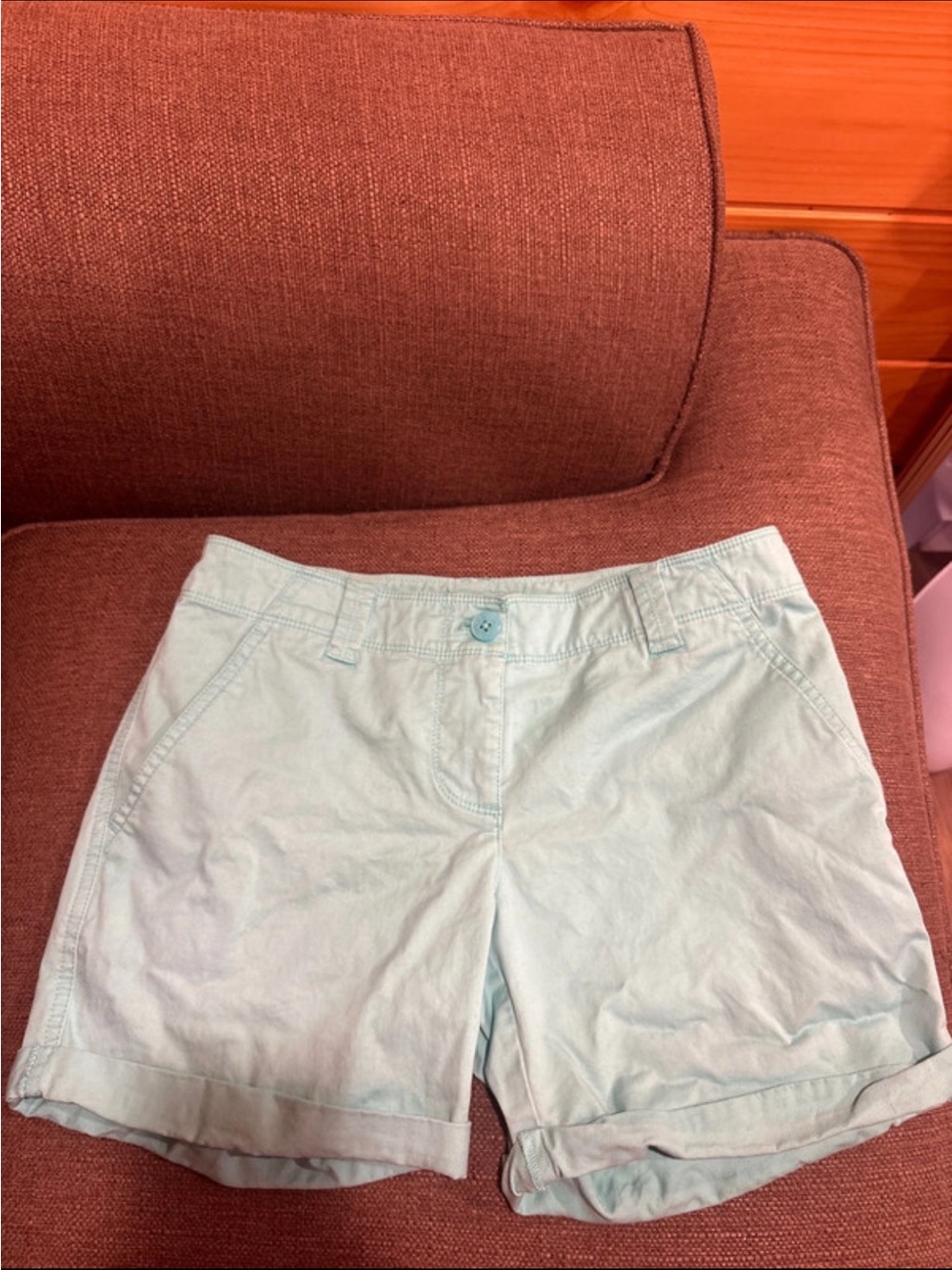 Tommy Bahama Pale Blue Cotton Cargo Shorts